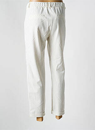 Pantalon 7/8 stretch taille normale blanc EVA KAYAN femme