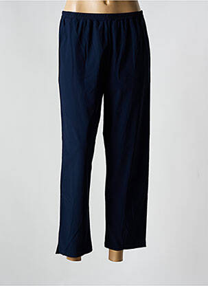 Pantalon droit stretch taille normale bleu FRANCK ANNA femme