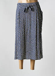 Jupe mi-longue taille normale bleu GRIFFON femme