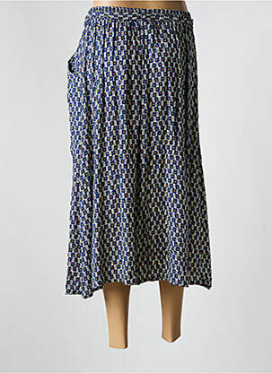 Jupe mi-longue taille normale bleu GRIFFON femme