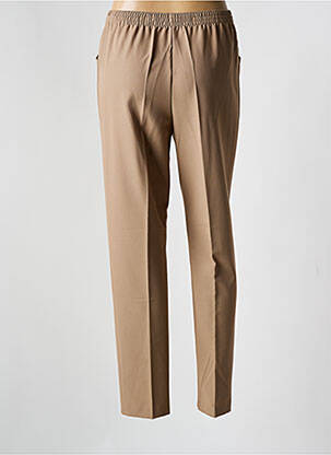 Pantalon slim taille élastique taille normale marron GRIFFON femme
