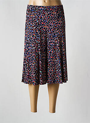 Jupe mi-longue stretch bleu GRIFFON femme
