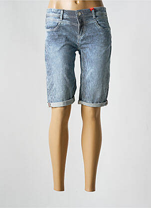 Bermuda coupe droite taille normale bleu STREET ONE femme