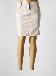 Jupe courte poches beige ÉTYMOLOGIE femme