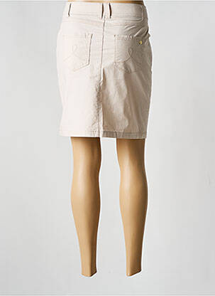 Jupe courte poches beige ÉTYMOLOGIE femme
