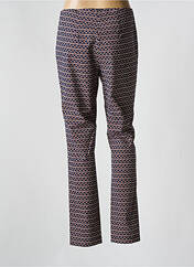 Pantalon droit bleu ADELINA BY SCHEITER pour femme seconde vue