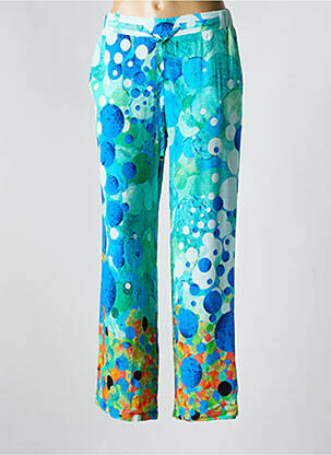 Pantalon droit bleu DOLCEZZA pour femme