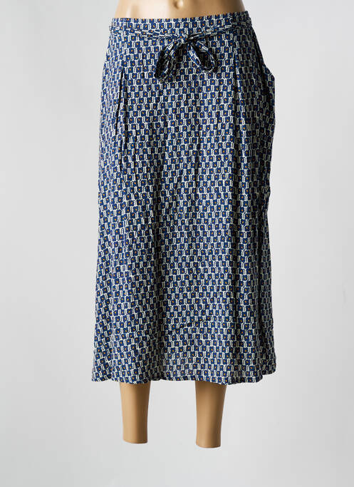 Jupe mi-longue bleu GRIFFON pour femme