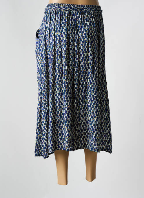 Jupe mi-longue bleu GRIFFON pour femme