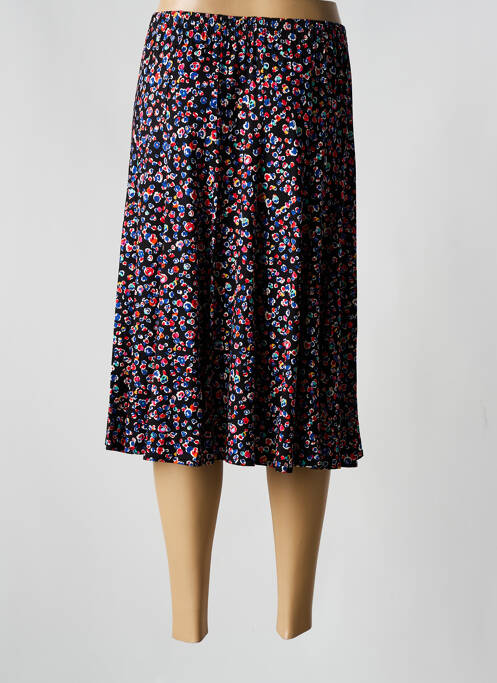 Jupe mi-longue bleu GRIFFON pour femme