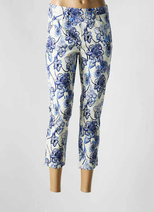 Pantacourt bleu ADELINA BY SCHEITER pour femme