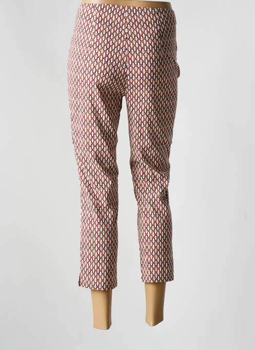 Pantacourt orange ADELINA BY SCHEITER pour femme