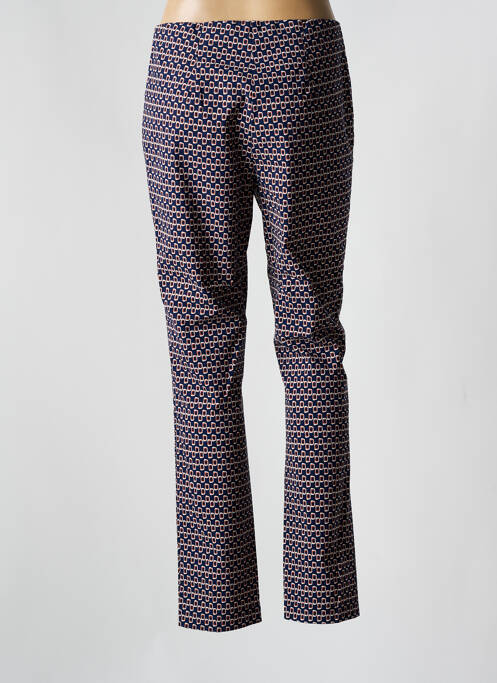 Pantalon droit bleu ADELINA BY SCHEITER pour femme