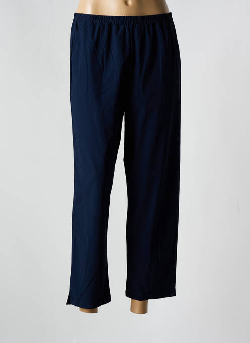 Pantalon droit bleu FRANCK ANNA pour femme