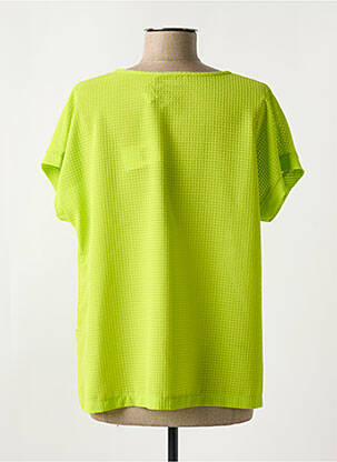 T-shirt coupe droite manches courtes vert JOSEPH RIBKOFF femme