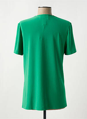T-shirt coupe droite manches courtes vert JOSEPH RIBKOFF femme