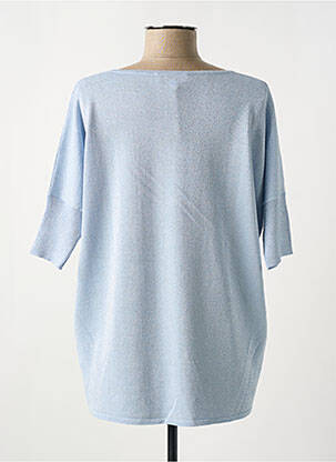 T-shirt col v manches courtes bleu FUEGO WOMAN femme