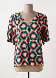 Blouse manches courtes manches courtes vert LOLA ESPELETA femme