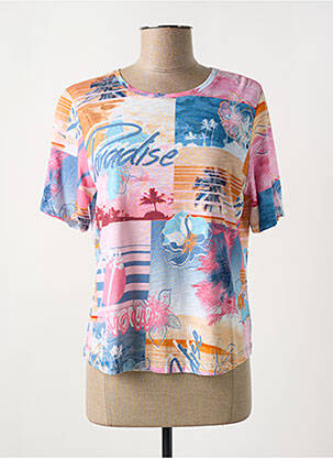 T-shirt imprimé fantaisie manches courtes rose THOMAS RABE femme