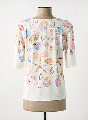 T-shirt imprimé fantaisie manches courtes blanc ANANKE femme