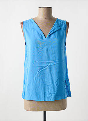 Blouse col v sans manche bleu STREET ONE femme