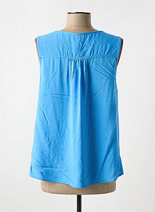 Blouse col v sans manche bleu STREET ONE femme