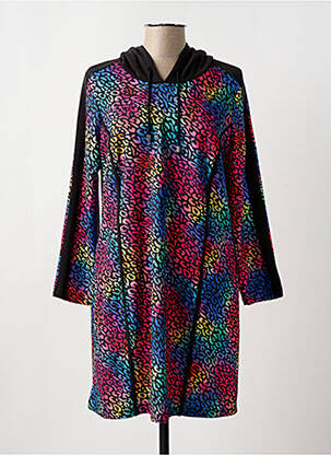 Robe mi-longue manches longues manches longues noir MERI & ESCA femme