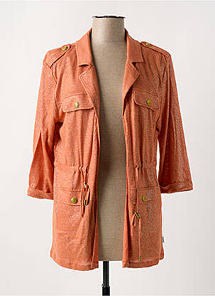 Veste casual coupe droite orange ANANKE femme