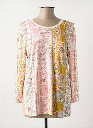 T-shirt imprimé fantaisie manches 3/4 rose FUEGO WOMAN femme