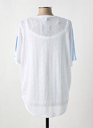 T-shirt imprimé fantaisie manches courtes blanc MARBLE femme