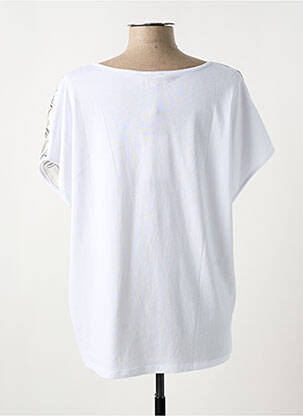 T-shirt imprimé fantaisie manches courtes blanc CATNOIR femme