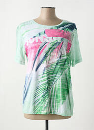 T-shirt imprimé fantaisie manches courtes vert THOMAS RABE femme