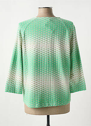 Veste casual col rond vert FRANK WALDER femme
