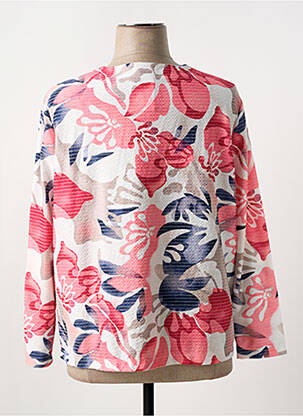 Veste casual col rond rouge FRANK WALDER femme