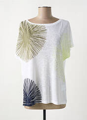 T-shirt blanc MARBLE pour femme seconde vue