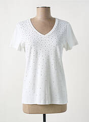 T-shirt blanc MARBLE pour femme seconde vue