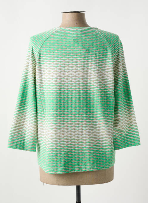 Veste casual col rond vert FRANK WALDER femme
