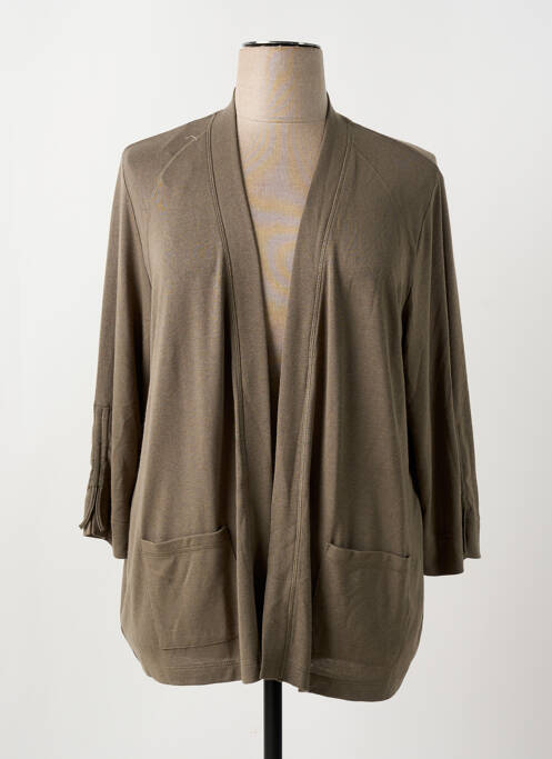 Gilet manches longues marron RABE pour femme