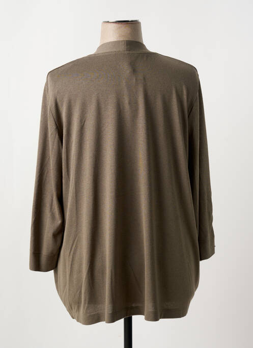 Gilet manches longues marron RABE pour femme