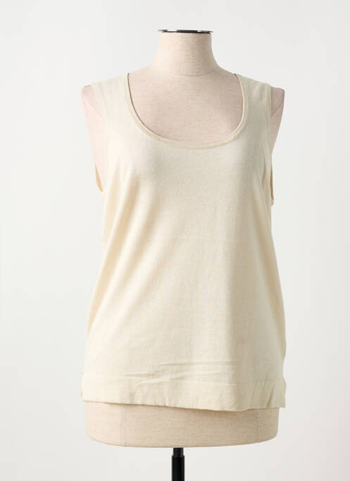 Débardeur beige DOREE CACHEMIRE pour femme