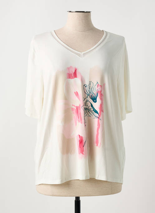 T-shirt blanc FRANK WALDER pour femme