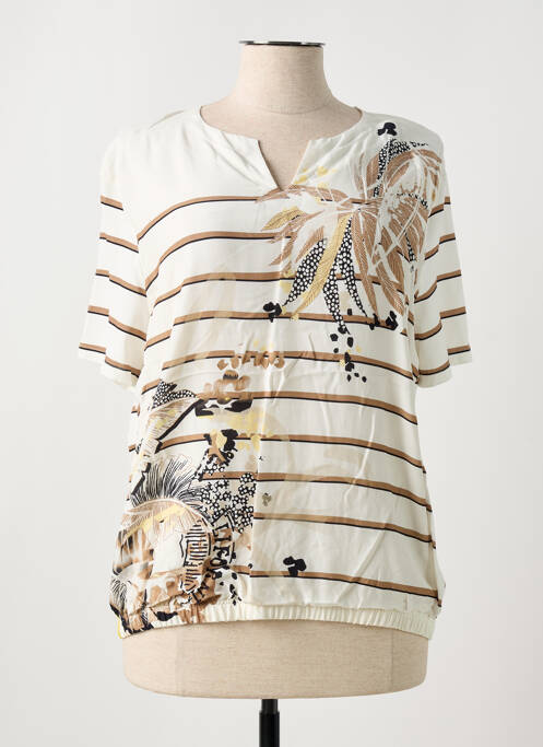 T-shirt blanc FRANK WALDER pour femme