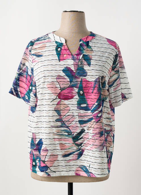 T-shirt blanc FRANK WALDER pour femme