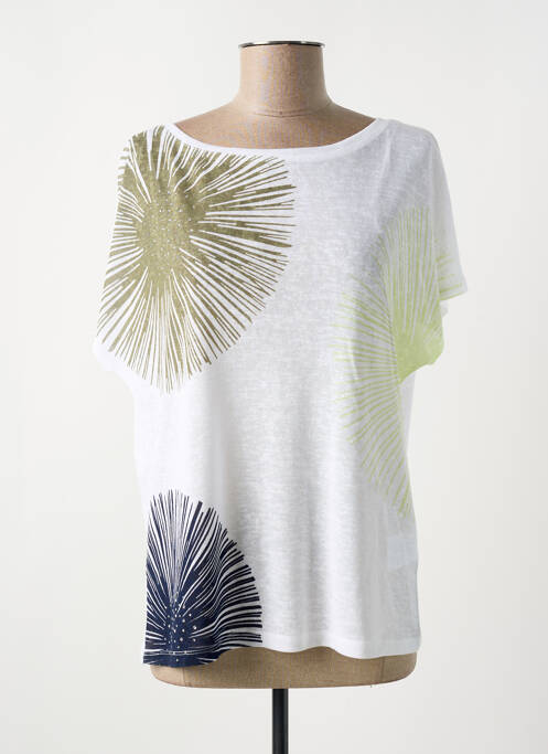 T-shirt blanc MARBLE pour femme