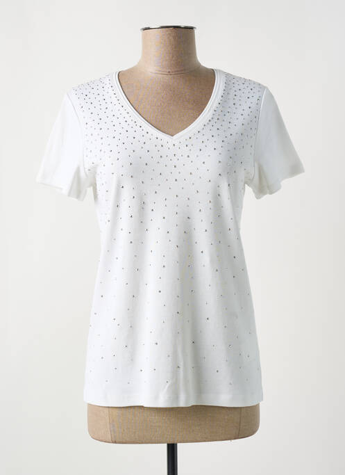 T-shirt blanc MARBLE pour femme