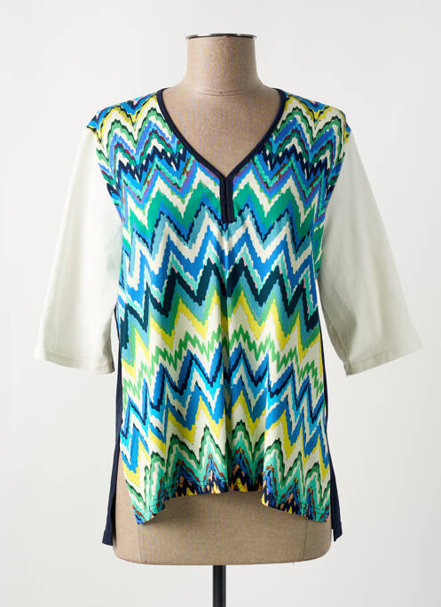 T-shirt bleu FRANCK ANNA pour femme