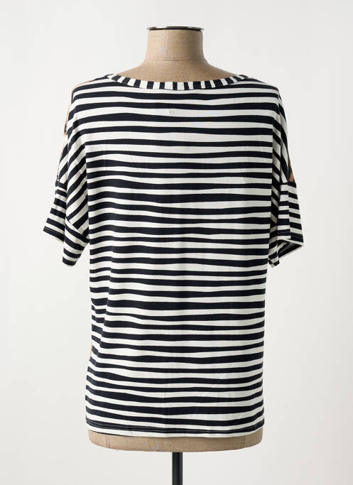 T-shirt marron FRANK WALDER pour femme