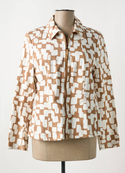 Veste casual marron FRANK WALDER pour femme