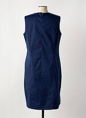 Robe mi-longue imprimé fantaisie sans manche bleu MERI & ESCA femme