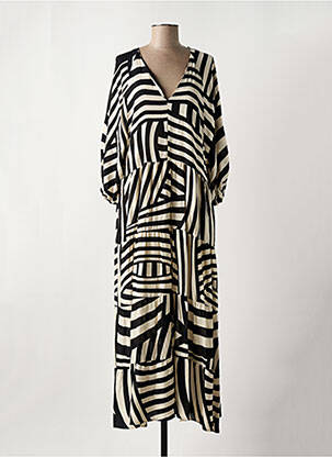 Robe longue manches courtes manches courtes noir LOLA CASADEMUNT femme